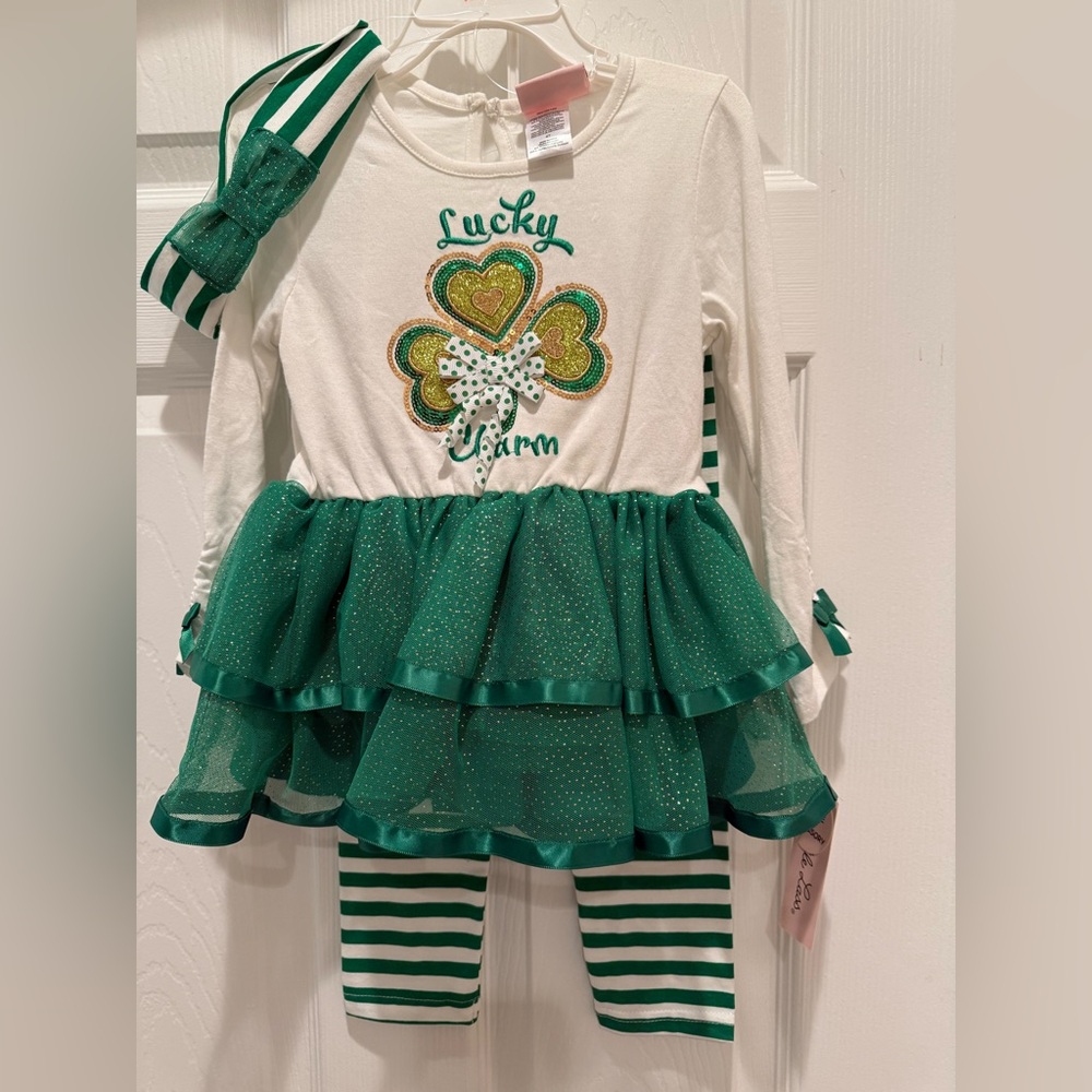 BNWT- 4T St.Patricks Day outfit